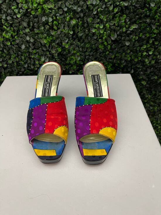Stuart Weitzman Shoes - Stuart Weitzman New York platform slip on Heels, size 7.5